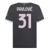 Maglia ufficiale AC Milan Pavlovic 31 Alternativa 2024-25 per Uomo